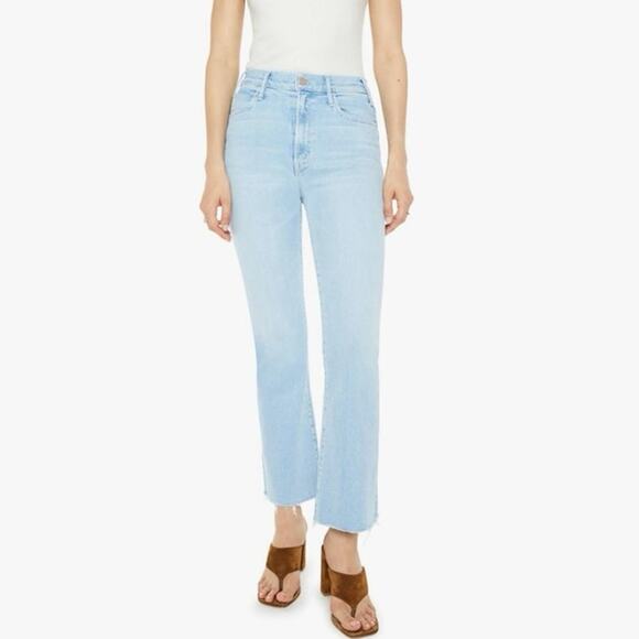 Mother 29 Cropped Denim The Hustler Ankle Fray GUC - Picture 1 of 7